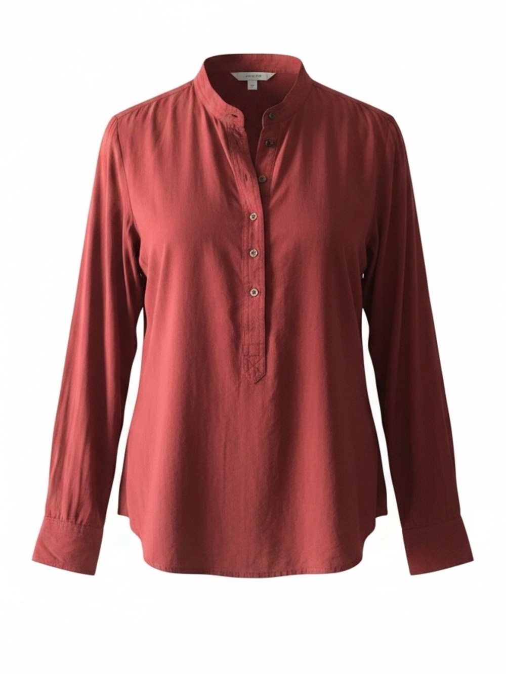 BCBGMAXAZRIA Maroon button down blouse